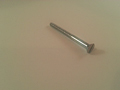 Slotted Flat Full Body Wood Screws - Zinc